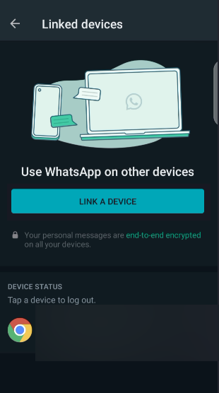 WhatsApp Linked devices