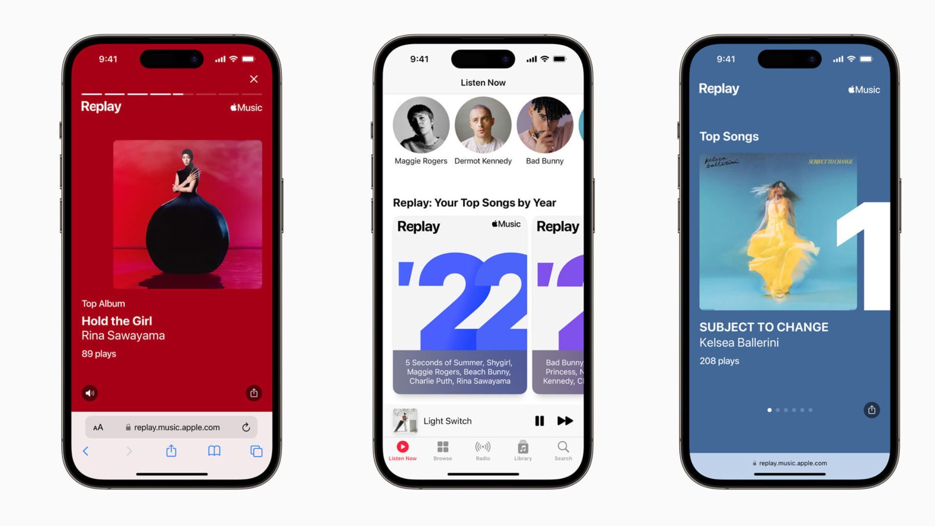 Apple Music launches Replay, its redesigned year-end roundup.